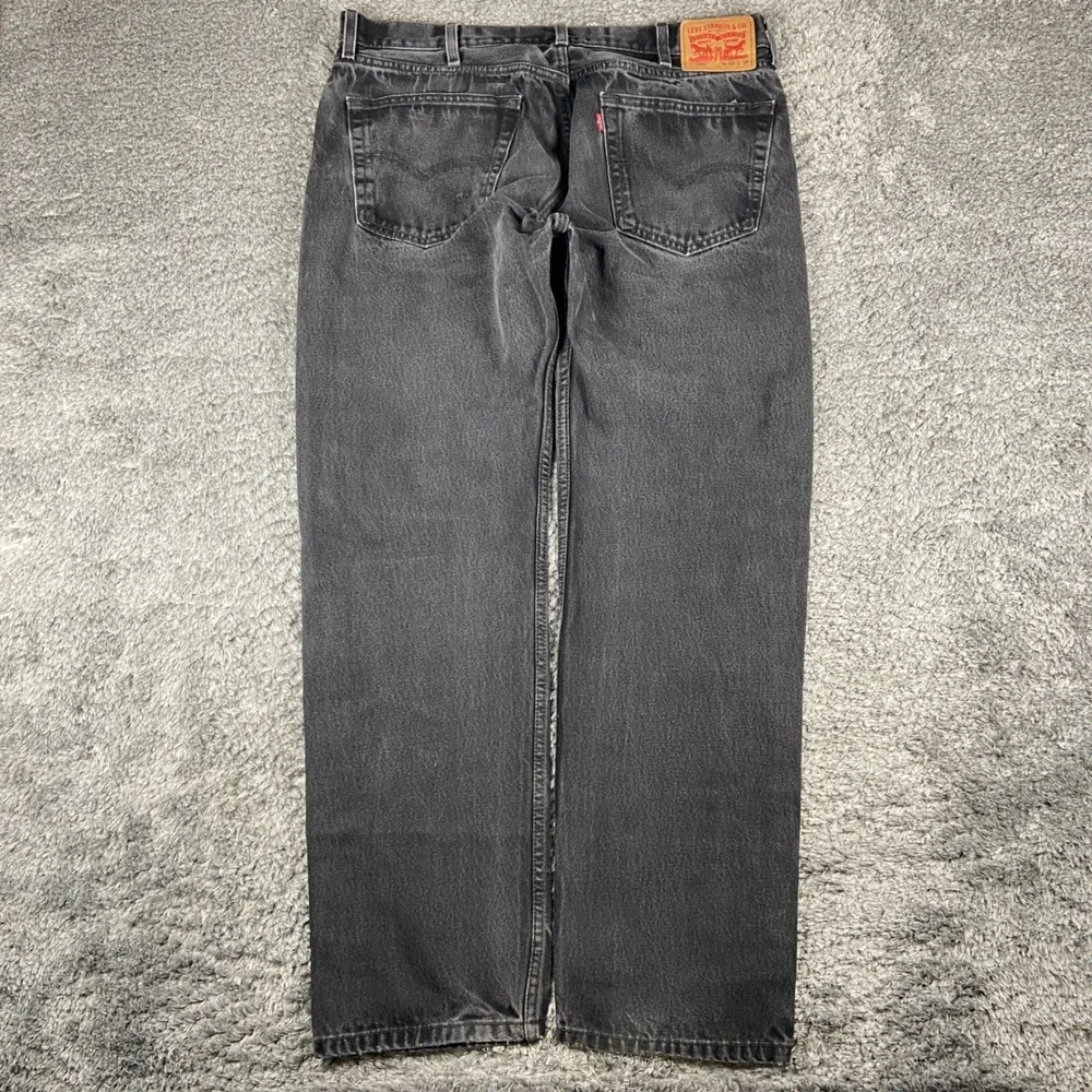 Levi's‎ 505 Jeans Mens 38x34 Black Denim Regular Fit Straight Leg Cotton Pants